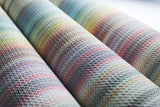 Missoni Striped Sunset Glitter Blue Wallpaper with Variegated Chevron Stripe - York MI10396