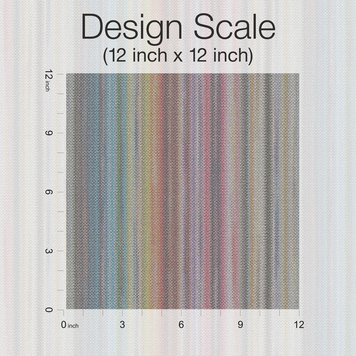 Missoni Striped Sunset Glitter Blue Wallpaper with Variegated Chevron Stripe - York MI10396
