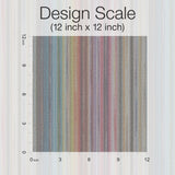Missoni Striped Sunset Glitter Blue Wallpaper with Variegated Chevron Stripe - York MI10396