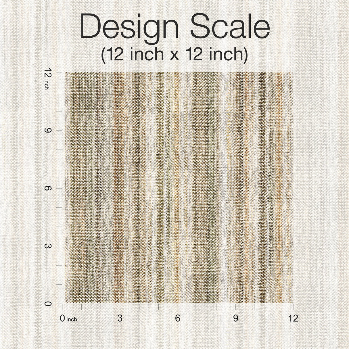Striped Sunset Brown Wallpaper with Variegated Chevron Stripe - York MI10398