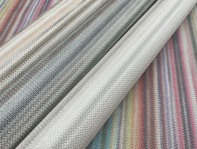 Striped Sunset Brown Wallpaper with Variegated Chevron Stripe - York MI10398