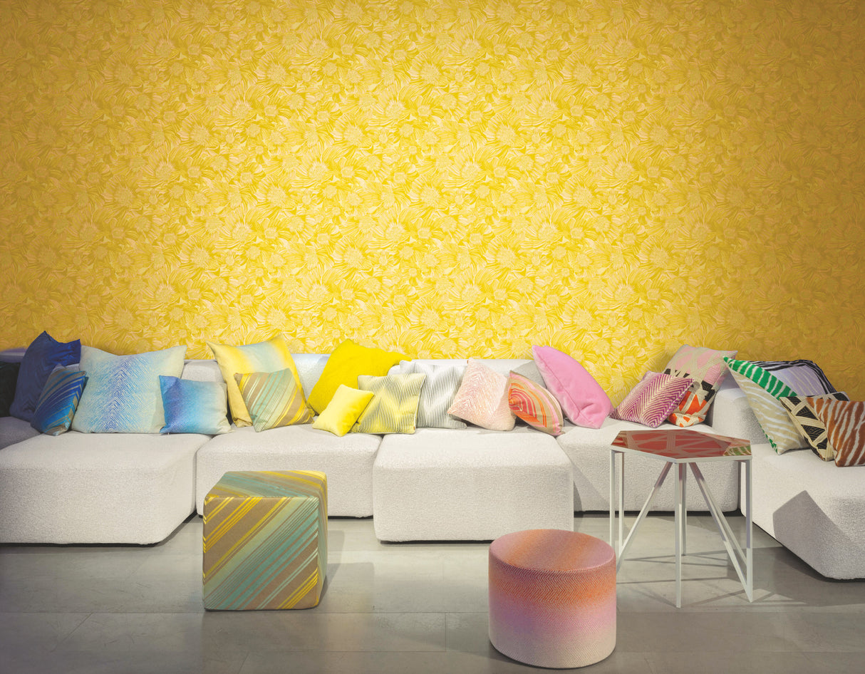 Anemoni Yellow by Missoni Floral Wallpaper – York Designer Series MI10500