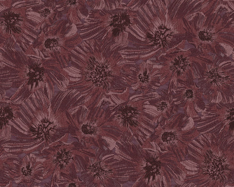 Anemoni Burgundy floral wallpaper detail – Missoni MI10505