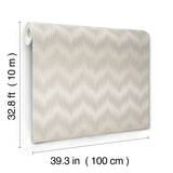 Ande Neutral by Missoni Chevron Wallpaper – York Designer Series MI10510