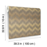 Ande Ochre by Missoni Chevron Wallpaper – York Designer Series MI10511