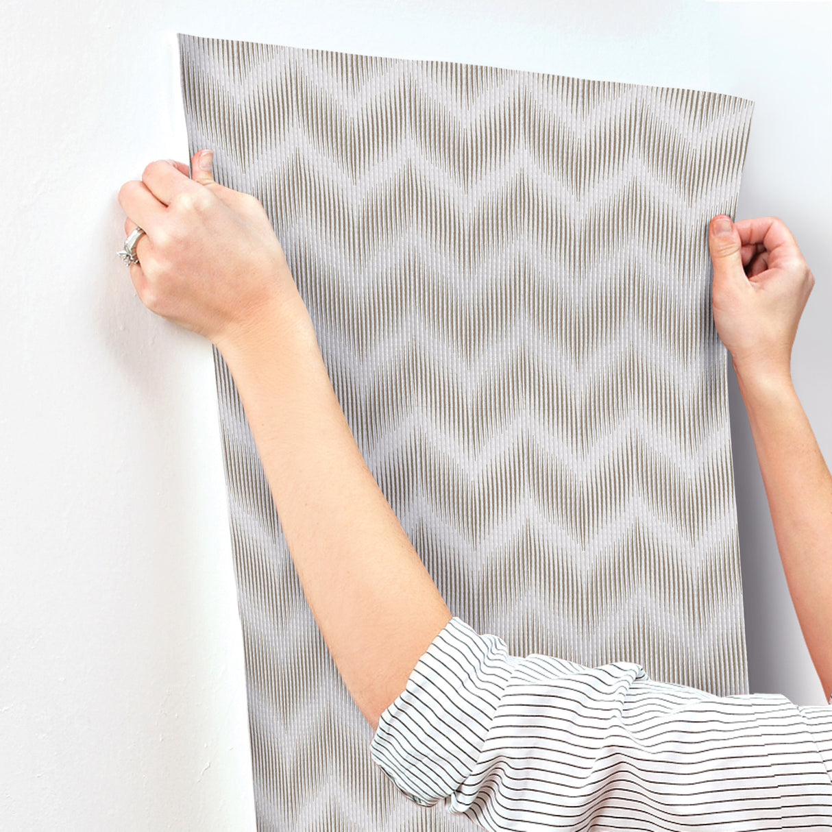 Ande Pale Blue by Missoni Chevron Wallpaper – York Designer Series MI10512