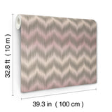 Ande Pink by Missoni Chevron Wallpaper – York Designer Series MI10514