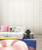 Betulle Grey by Missoni Eclectic Chevron Stripe Scrubbable Strippable Unpasted Vinyl Non-Woven Wallpaper from Missoni Home 5 - MI10522