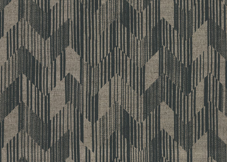Birch Charcoal raffia grasscloth wallpaper by Missoni, 34.25 in x 29.5 ft roll (York Designer Series)