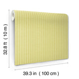 Mozart Yellow by Missoni Striped Vinyl Non Woven Wallpaper – York Designer Series MI10544