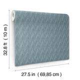 Sestriere Dark Teal by Missoni Chevron Wallpaper – York Designer Series MI10551