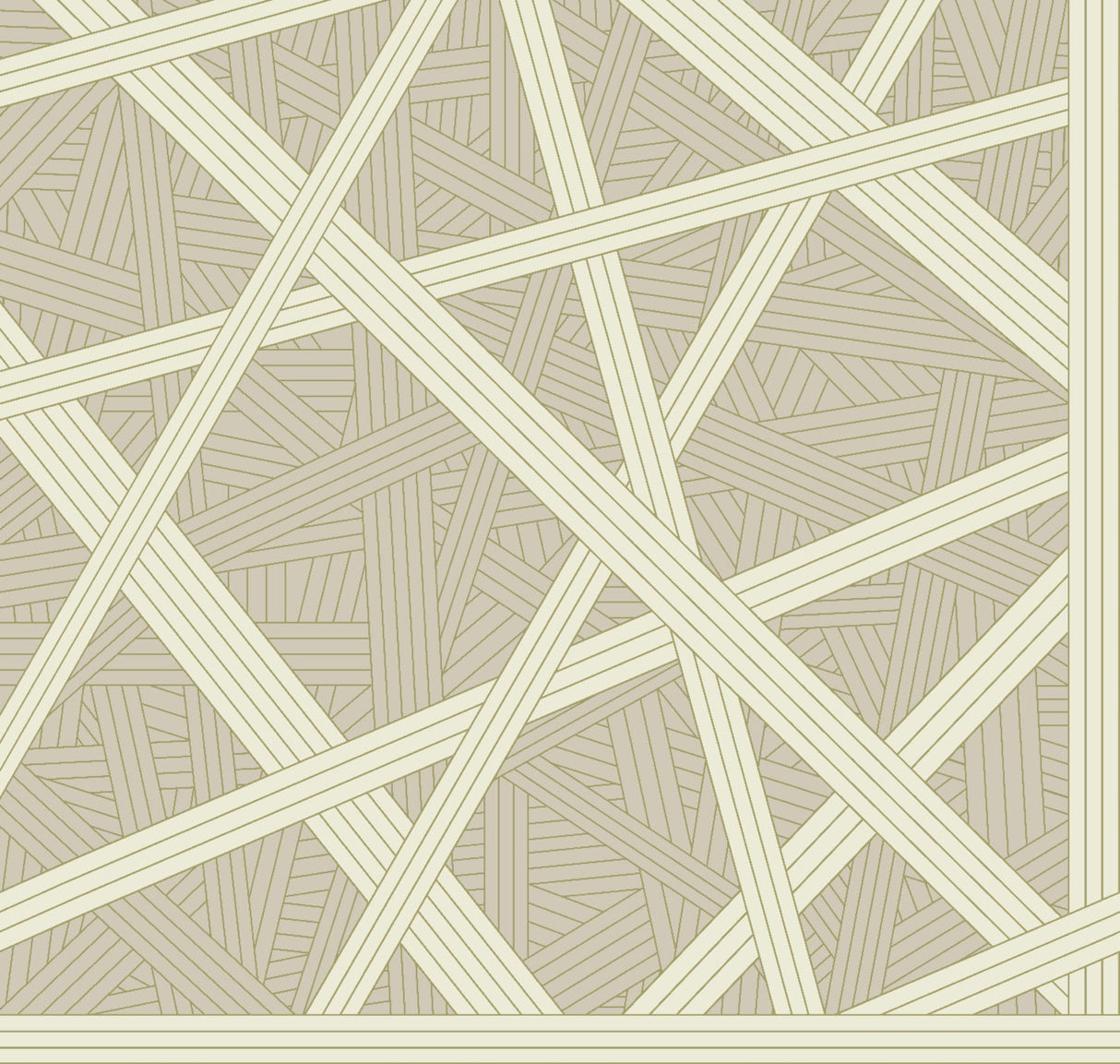 Missoni Nastri Warm Neutral geometric wallpaper, pattern MI10561