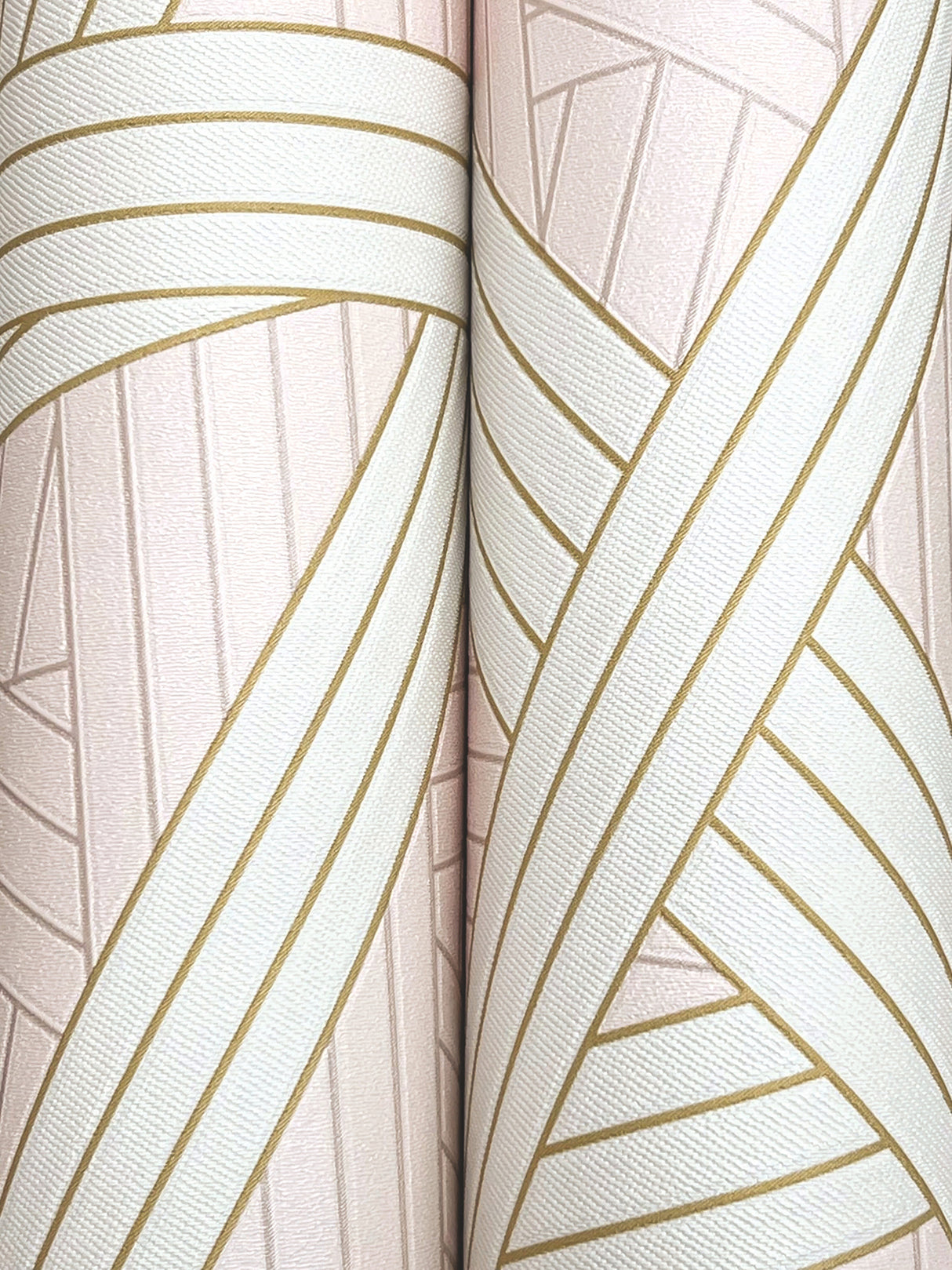 Nastri Pink by Missoni Geometric Metallic Vinyl Non Woven Wallpaper – York Designer Series MI10562