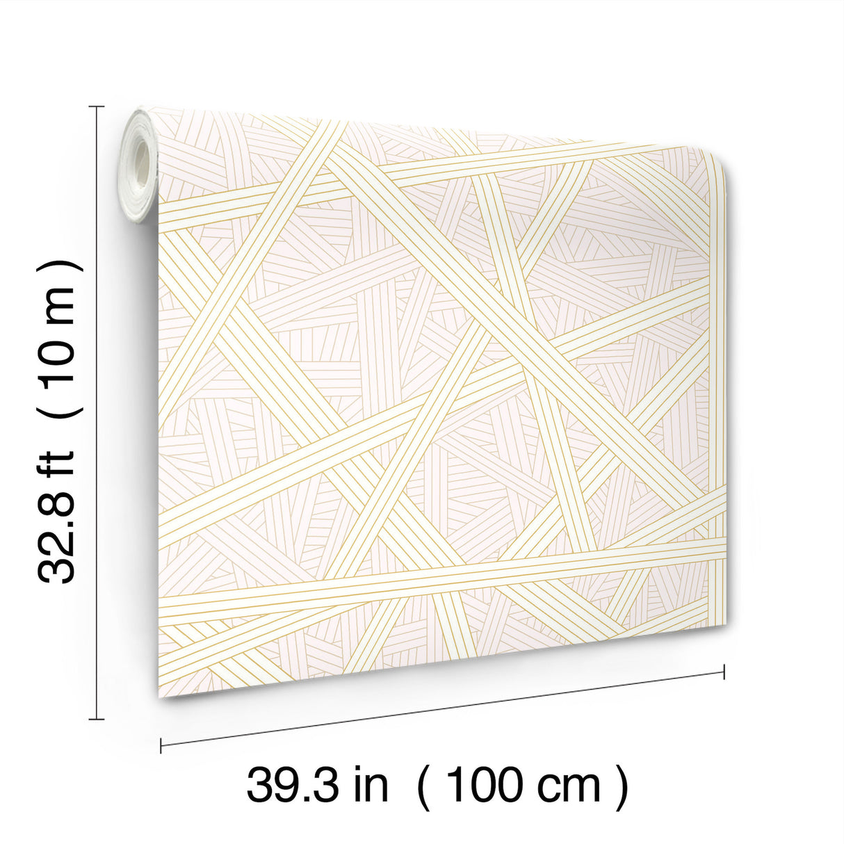 Nastri Pink by Missoni Geometric Metallic Vinyl Non Woven Wallpaper – York Designer Series MI10562