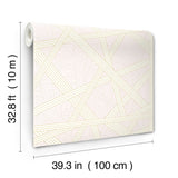 Nastri Pink by Missoni Geometric Metallic Vinyl Non Woven Wallpaper – York Designer Series MI10562