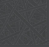 Missoni Nastri Black geometric vinyl wallpaper roll, 39.3 in x 32.8 ft