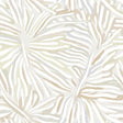 Flora Neutral Wallpaper by Missoni MI10576 - Graphic tropical palm leaf pattern in soft sage, taupe, steel blue and white on non-woven backing