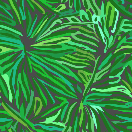 Flora Green Tropical Botanical Palm Leaf Wallpaper by Missoni - MI10577
