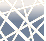 Nastri Shade Blue Wall Mural by Missoni