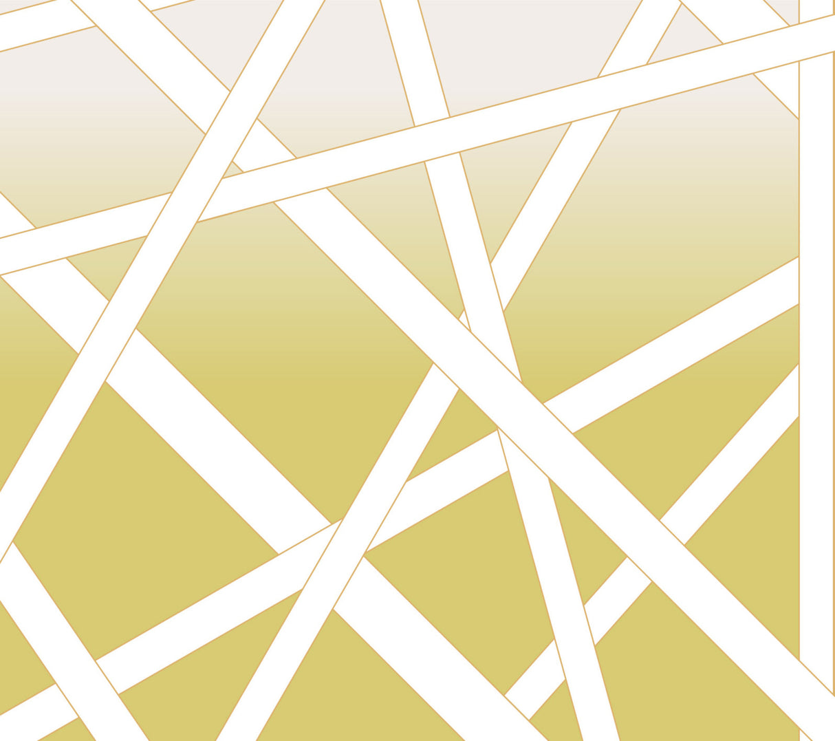 Nastri Shade Yellow wall mural by Missoni with geometric angular stripes