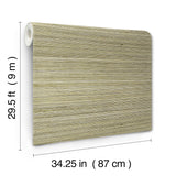 Raffia Charcoal by Missoni Metallic Grasscloth Non Woven Wallpaper Roll 34.25-in x 29.5-ft About 84.2 Square Feet - MI4765