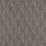 Magnolia Home Challenger Nook geometric diamond wallpaper in pewter and charcoal