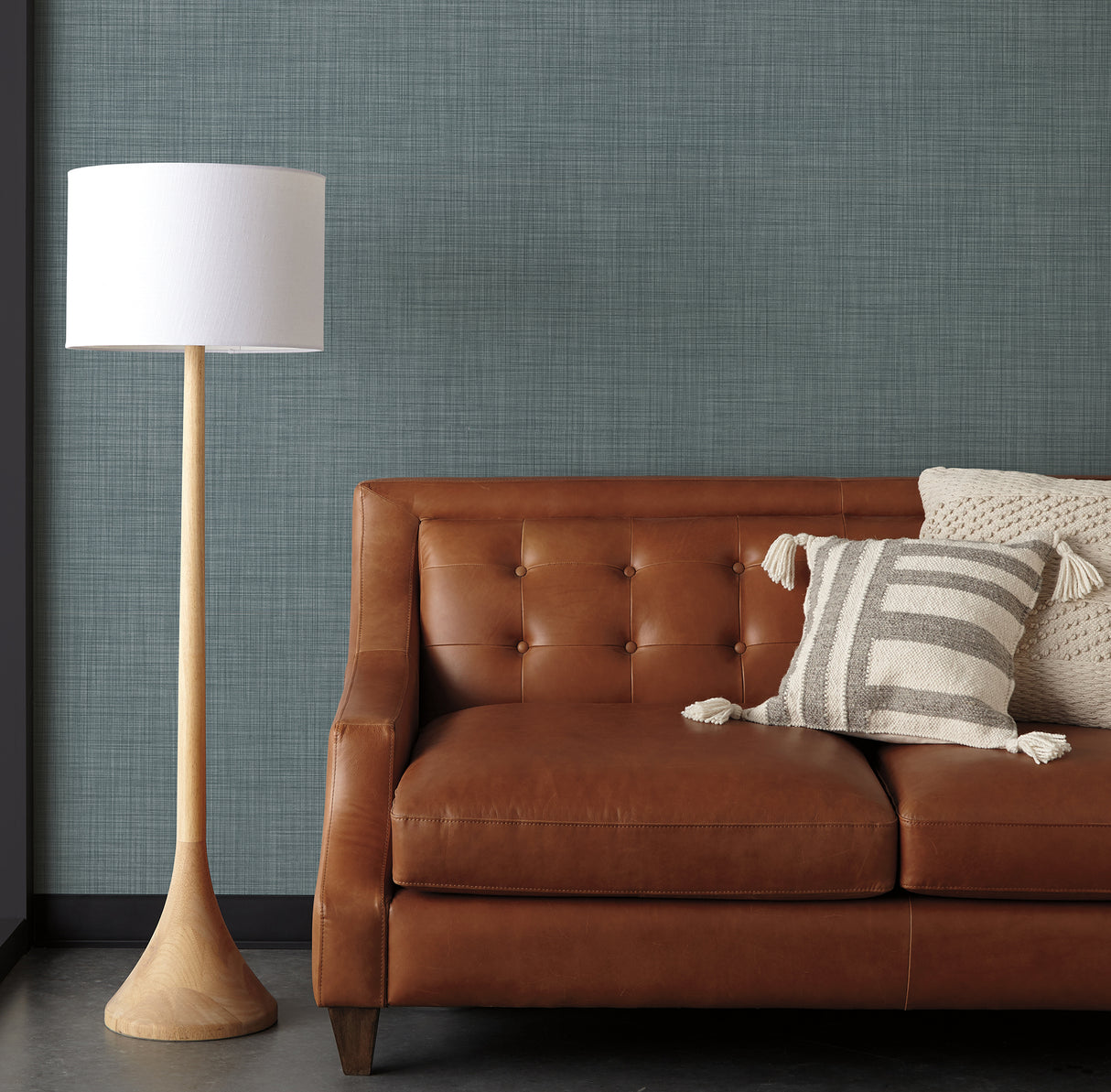 Crossroad Reservoir by Magnolia Home Woven Texture Vinyl Wallpaper – York Wallcoverings MJ4820N