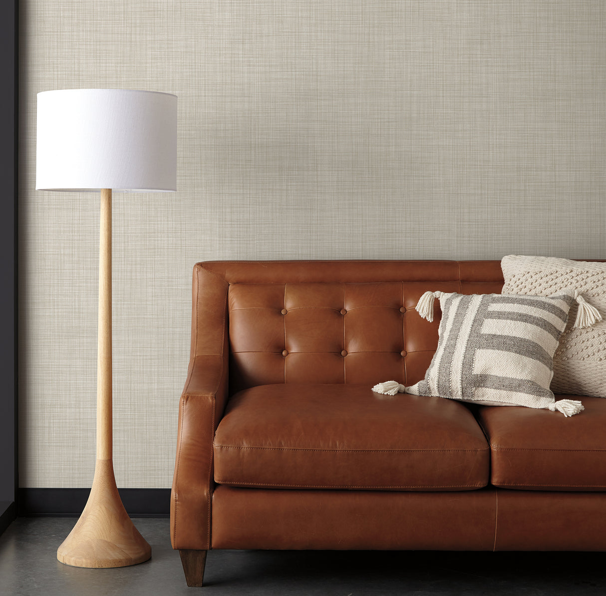 Crossroad Oat by Magnolia Home Weaves Wallpaper – York Wallcoverings MJ4823N