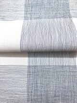 Weft And Weave Indigo by Magnolia Home Plaid Wallpaper – York Wallcoverings MJ4838