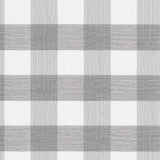 Weft And Weave Charcoal plaid wallpaper by Magnolia Home, buffalo check pattern.