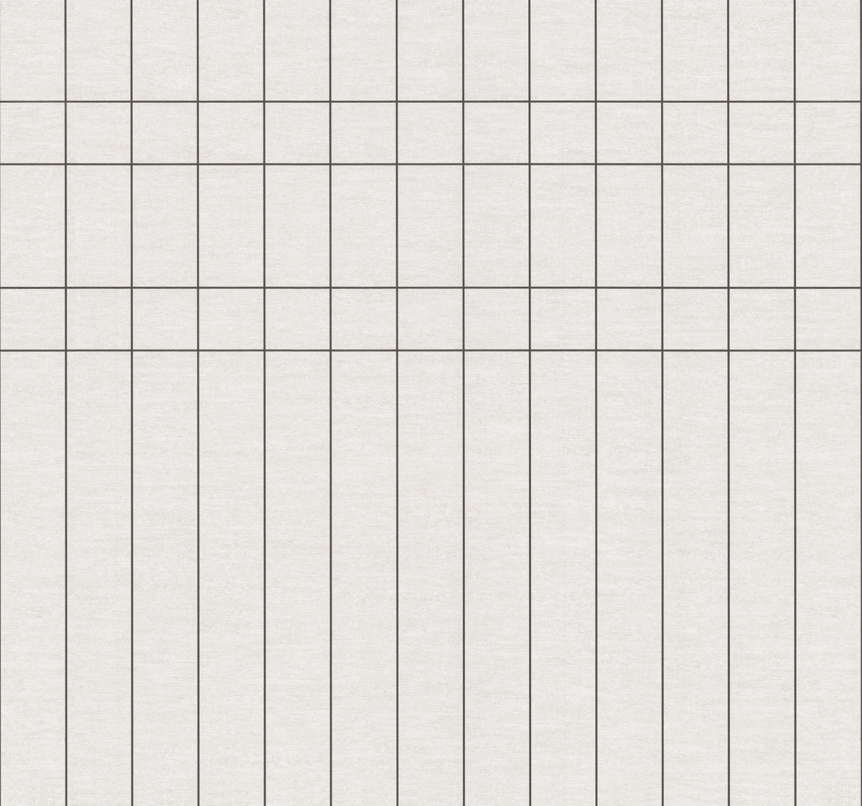 Magnolia Home Boulevard Charcoal geometric grid wallpaper MJ4846, cream ground with charcoal lines