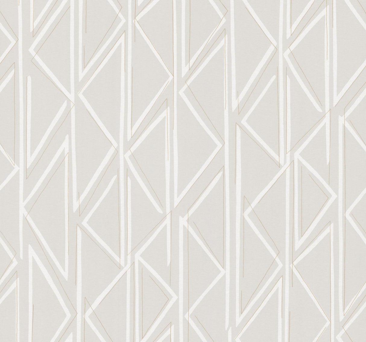 MJ4853 Magnolia Home Side By Side Nook Wallpaper, 54 in x 90 ft, beige geometric