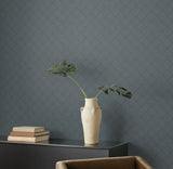 Center Square Indigo by Magnolia Home Geometric Non Woven Backed Vinyl Wallpaper – York Wallcoverings MJ4862