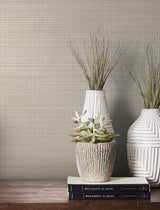 Loomed Nesting by Magnolia Home Faux Grasscloth Wallpaper – Magnolia Home MJ4884N