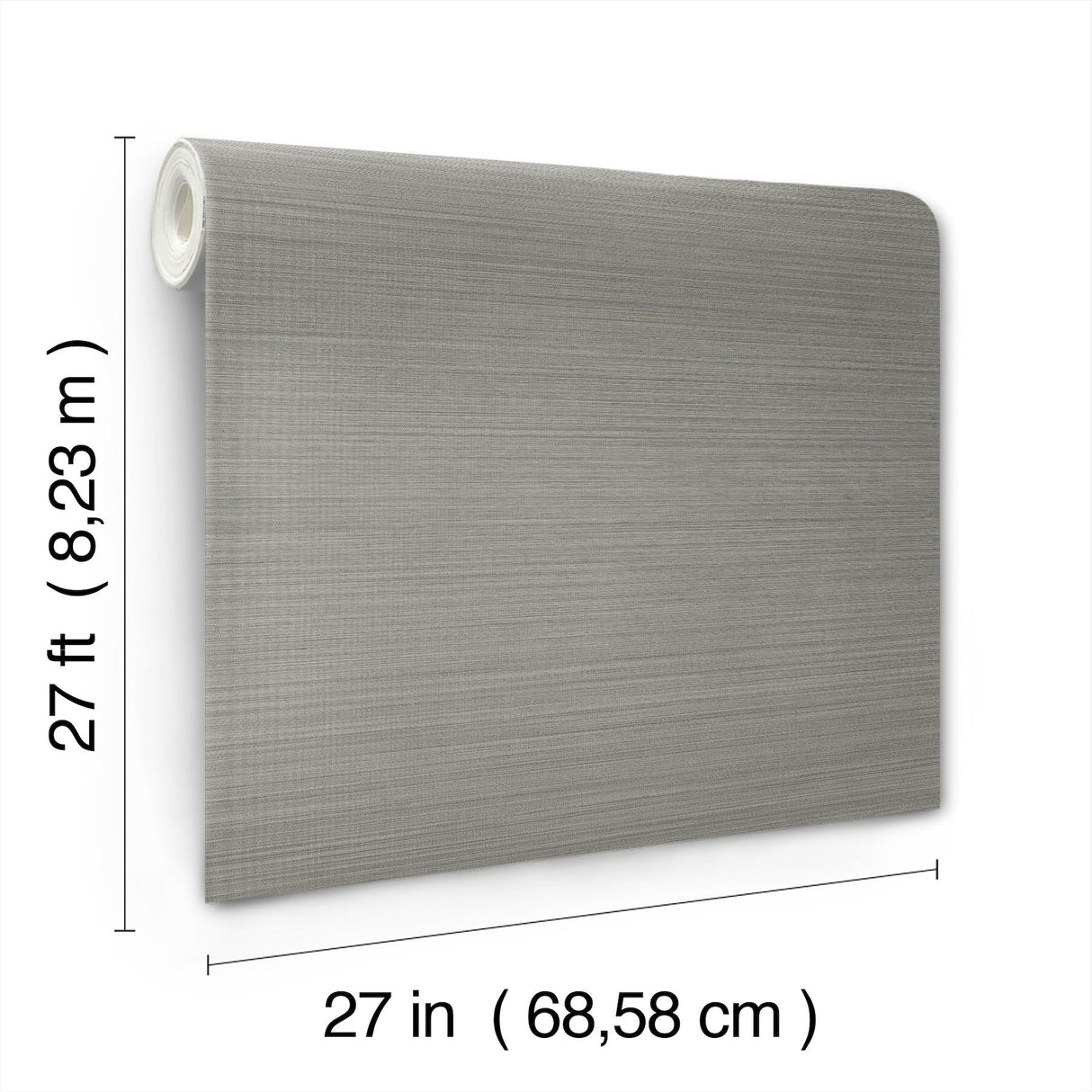 Loomed Ash by Magnolia Home Faux Grasscloth Wallpaper- York Wallcoverings MJ4886N