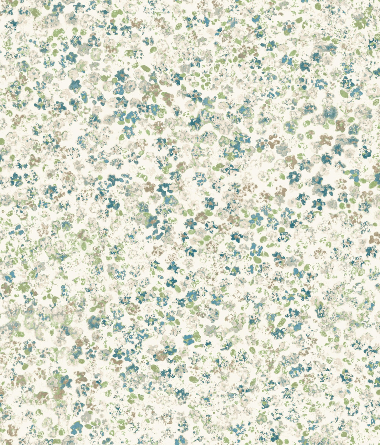 Meadow Green Wallpaper with Painterly Floral Spray - Magnolia Home by Joanna Gaines MK1121