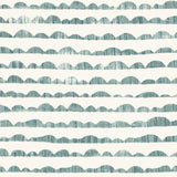 Hill & Horizon Blue Wallpaper with Hand-Painted Horizon Stripe Pattern - York MK1143