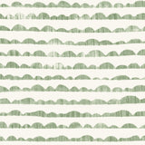 Hill & Horizon Green Wallpaper with Hand-Painted Stripe Landscape - York MK1144