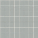 Sunday Best Grey Plaid Wallpaper with Linen-Look Check Pattern - York MK1178