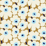 Pieni Unikko Beige Peel & Stick Wallpaper with Botanical Floral Motif - NuWallpaper MKS4495