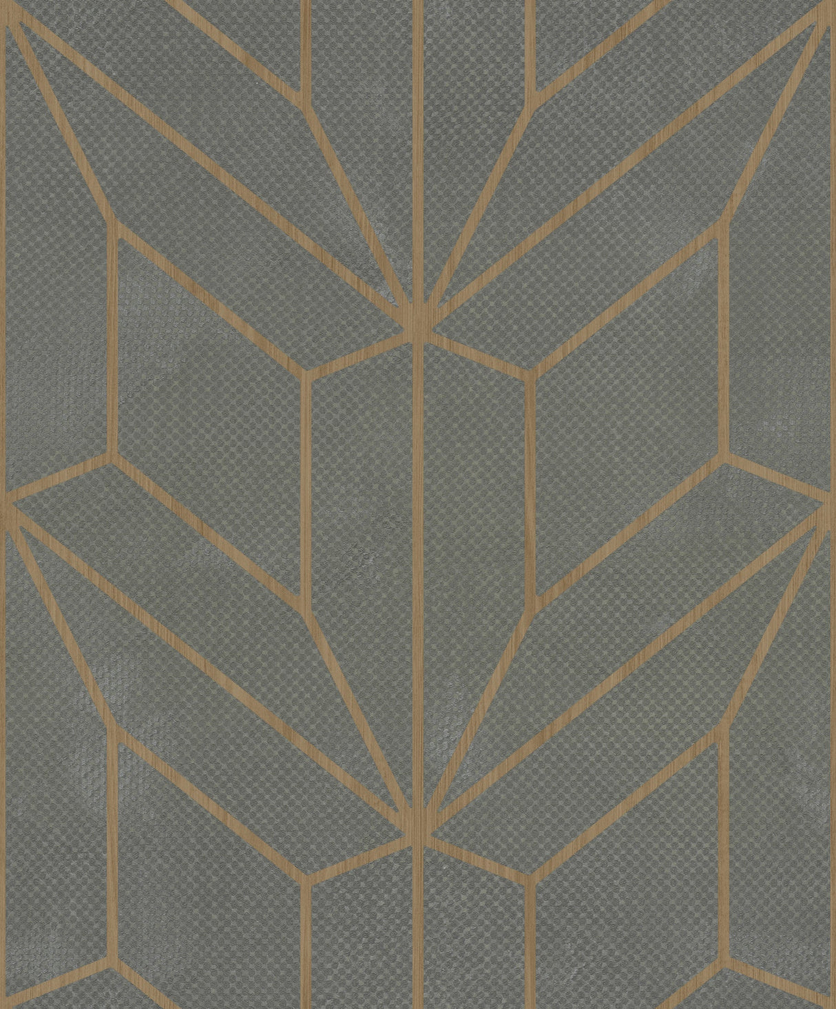 Hammered Diamond Inlay wallpaper in Grey & Wood by York Wallcoverings, geometric pattern MM1710
