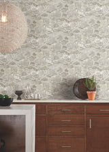 Field Stone Taupe Wallpaper with Rustic Stone Motif - York MN1801