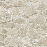 Field Stone Beige Wallpaper with Rustic Stone Motif - York MN1803