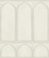 Arches Beige & Pearl Wallpaper with Mediterranean Architectural Arch Motif - York MN1831