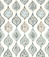 Marketplace Motif White & Neutral Wallpaper with Bohemian Ogee Pattern - York MN1854