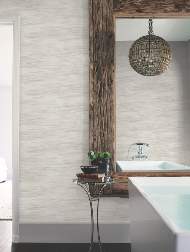 Ripples Neutral Wallpaper with Textured Ripple Motif - York MN1861
