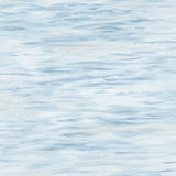 Ripples Blue Wallpaper with Textured Watercolor Wave Motif - York MN1862