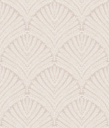 Beachcomber Light Pink & Cream Wallpaper with Botanical Shell Motif - York MN1872