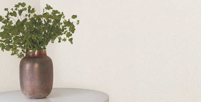 Effervesce Tan Wallpaper with Textured Glass Bead Motif - York MN1880