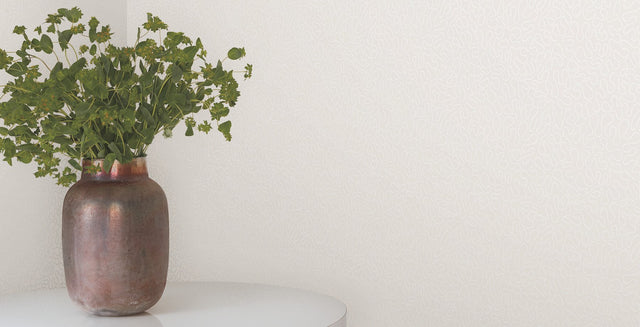 Effervesce White Wallpaper with Textured Glass Bead Motif - York MN1882